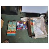 Vintage paper kites, reels & planes
