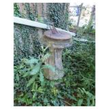 Concrete Sundial on Birdbath Base 26"H - YARD ART