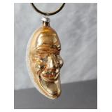 Vintage W German Crescent Man in Moon ornaments
