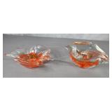 MCM Zimmerman Glass, Corydon, IND ashtrays