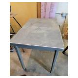 Metal work table 36"w x 24" d x 28"tall