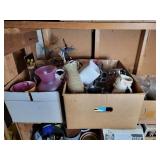 Large lot of vases, globes, planters