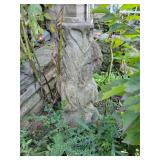 Concrete Birdbath with Squirrels 23" H - YARD ART