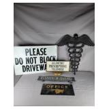 Vintage Doctor signs, Dr