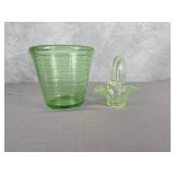 Uranium measuring cup & basket