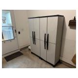 Two garage storage cabinets