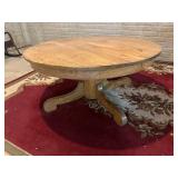 Round solid wood kids table