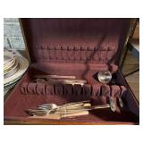 Misc silverware and box