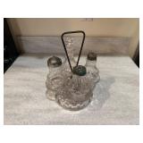 Vintage Cruet set on Caddy