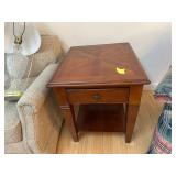 Solid wood end stand