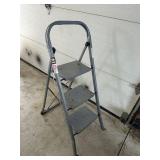 Gray step ladder