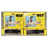 (2) P.S. OLT REGULAR DUCK CALL MODEL NO. D-2 MIB