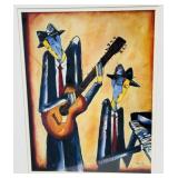 (2) GRANT NELSON JAZZ MUSIC ART PRINTS - SIGNED