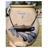 EVAN JONES STONEWARE BATTER PAIL #4 - RARE