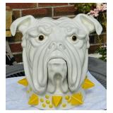 RARE MANCIOLI BULLDOG COOKIE JAR / ICE BUCKET
