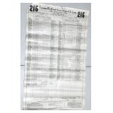 TERMINAL RAILROAD St LOUIS TIMETABLE 1920