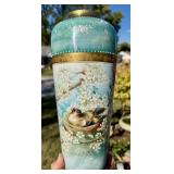 (2) VINTAGE PORCELAIN VASES - NIPPON & LIMOGES