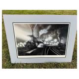 SIGNED BECKER RAILWAY ART SOUTHERN STEAM - 463/950