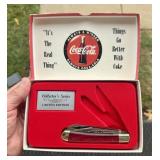 COCA-COLA (2) BLADE FOLDING POCKET KNIFE & BOX