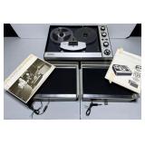 AMPEX 2061 TAPE RECORDER PLAYER 2 MICROPHONES MIB