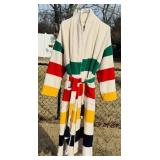 ICONIC HUDSON BAY CO. POINT BLANKET ROBE LL BEAN