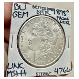 1898 MORGAN SILVER DOLLAR - " PROOF LIKE "