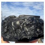 ART DECO ASHTRAY SMOKE GLASS ELEPHANT THEME