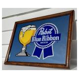 (2) VINTAGE BEER ADVERTISING SIGN MIRRORS