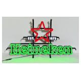 HEINEKEN BEER LIGHTED LED ADVERTISING SIGN MIB