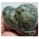 CARVED TWO HEADED MYTHICAL BEAST - JADE ???