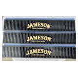 (3) JAMESON WHISKY BAR RAIL RUBBER DRINK MATS