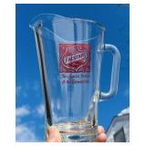 VINTAGE FALSTAFF BEER PITCHER & GALLO WINE MIRROR