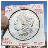1898 MORGAN SILVER DOLLAR - " PROOF LIKE "