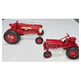 2 McCORMICK FARMALL TRACTORS - ERTL - 350 & CUB