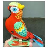 TIN WIND-UP BIRD with JUMPING ACTION 1970