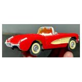 2 CLASSIC TOY CARS - CORVETTE THUNDERBIRD