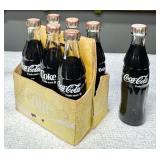 MINIATURE COCA-COLA SIX-PACK - 3" BOTTLES