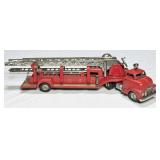 SHIOJI TIN FRICTION SUPER FIRE KING LADDER TRAILER