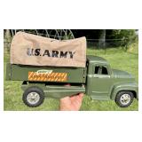 BUDDY L ARMY TRANSPORT TRUCK - PRESSED STEEL