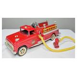 TONKA RED FIRE TRUCK No.5 with HOSE & FIRE HYDRANT