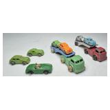 (2) BARCLAY CAR HAULERS & (6) CARS & ROADSTER