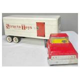 STRUCTO TOYS LIVE ACTION STEEL TRACTOR TRAILER