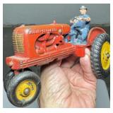 HUBLEY ALLIS-CHALMERS TRACTOR & DRIVER - CAST IRON