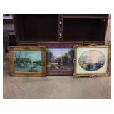 (3) Framed Prints