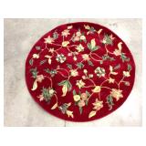 46" Round Wool Area Rug