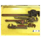 (5) Pipe Wrenches