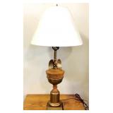 Wood & Metal Eagle Lamp