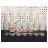 (7) Vintage Pepsi Cola Bottles