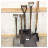 (5) Square Head Shovels