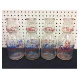 (4) Sanitarys Warren Milk Bottles